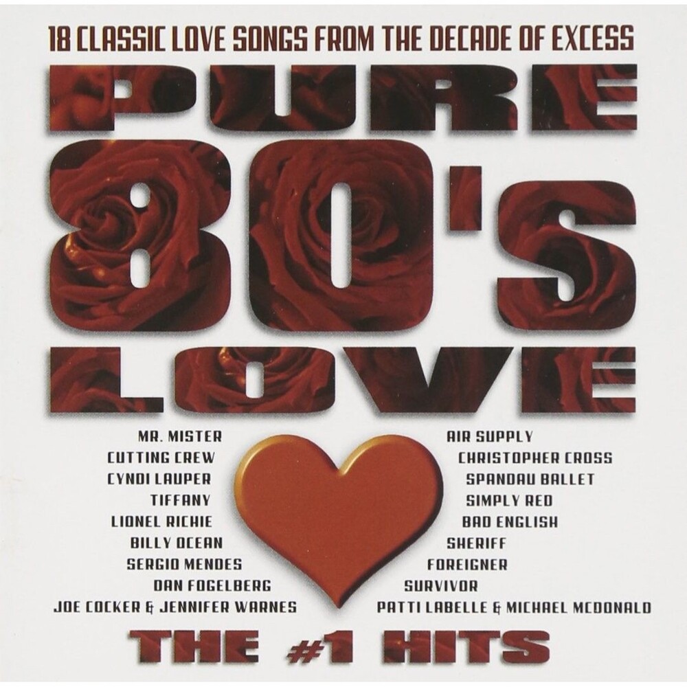 Pure 80's Love The #1 Hits Various Artists Music CD